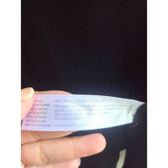 Eileen Fisher Women Black Knit Tunic Length Open Front Cardigan Sweater sz Large - Picture 7 of 8